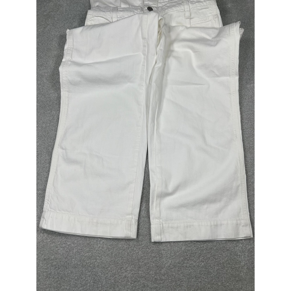 Madewell White Sleeveless Carpenter Jumpsuit Cotton Utility Boilersuit XS - Picture 4 of 10